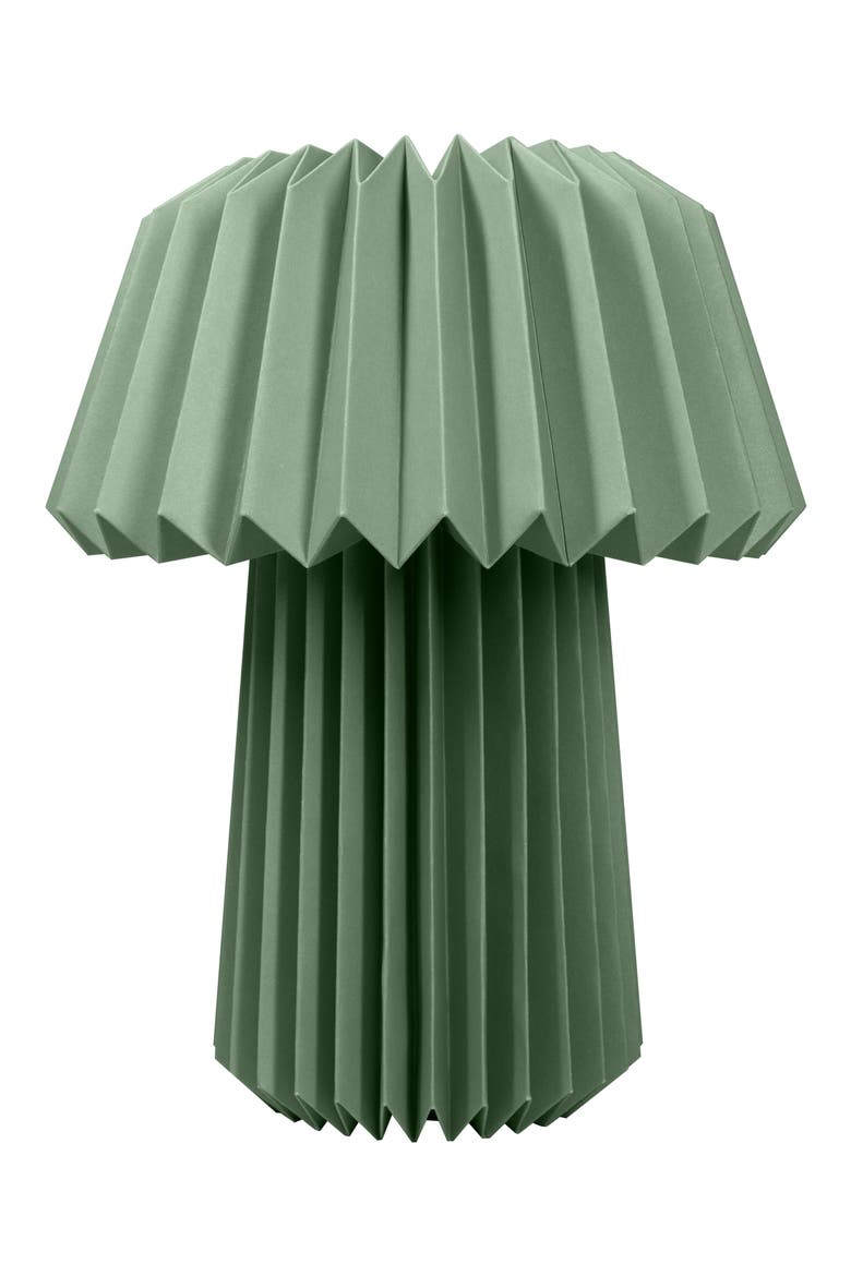 Origami Paper Cordless Rechargeable Table Lamp, Main, color, GREEN