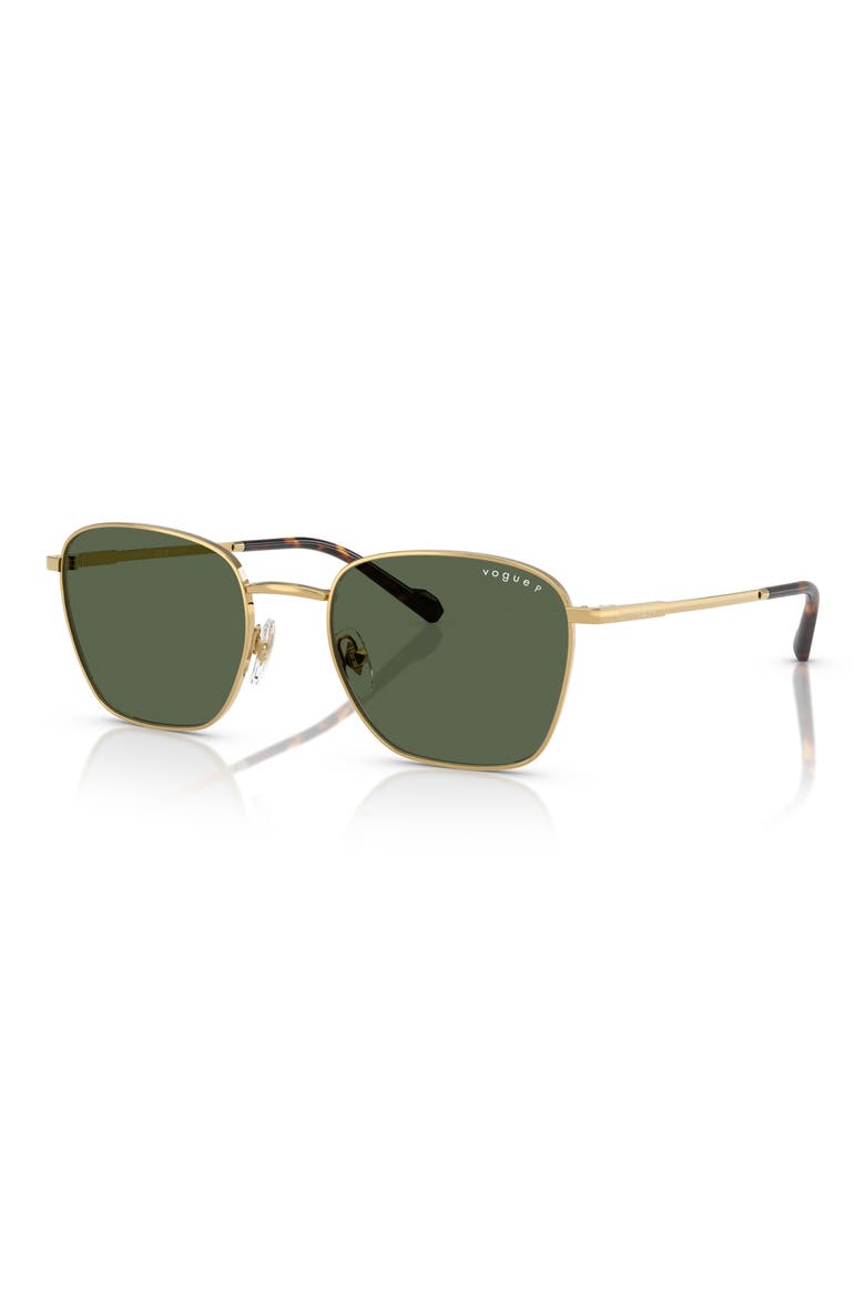 53mm Pillow Sunglasses, Alternate, color, GOLD