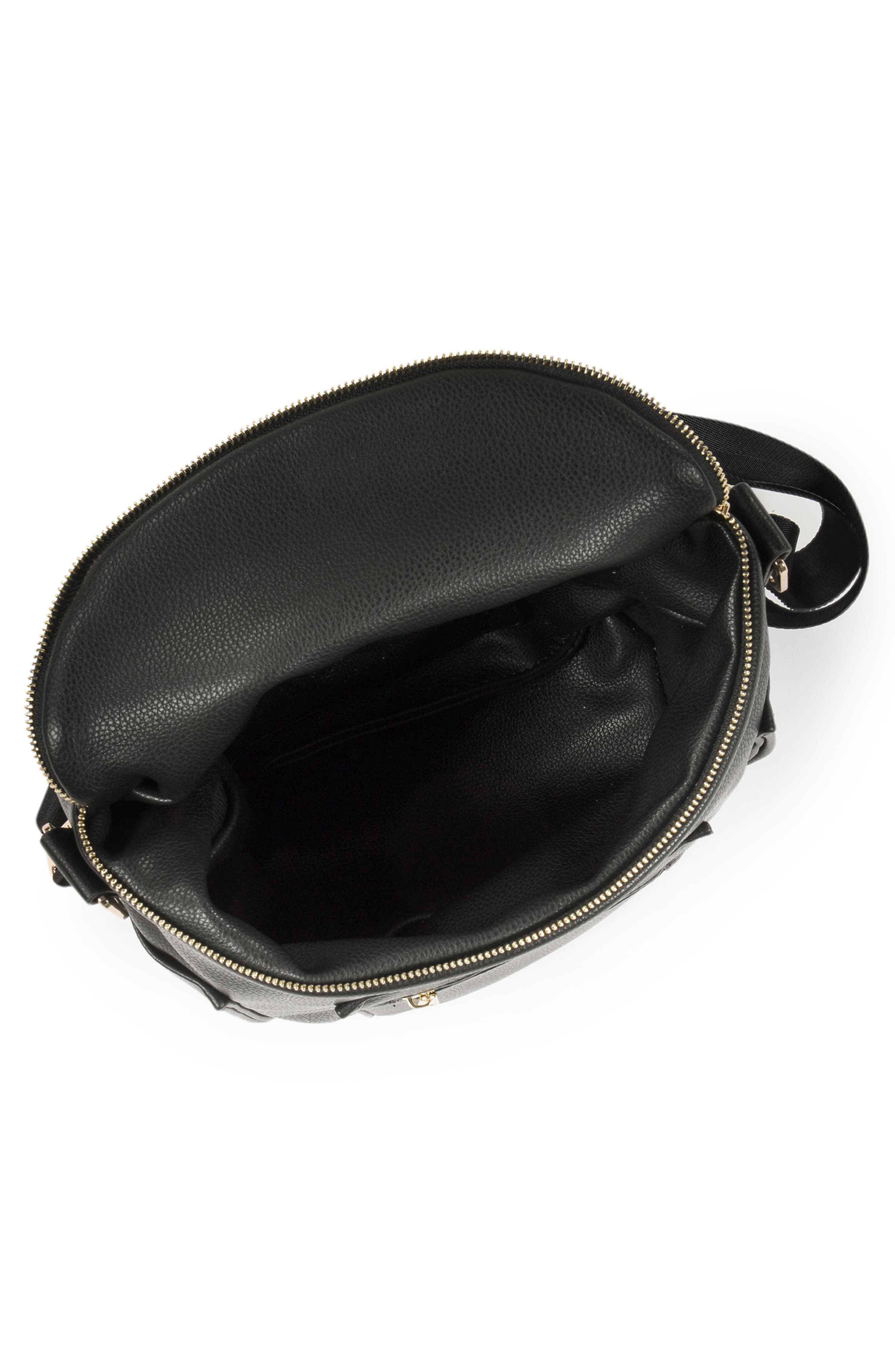 Fawn Design The Mini Convertible Water Resistant Faux Leather Diaper Bag, Alternate, color, 