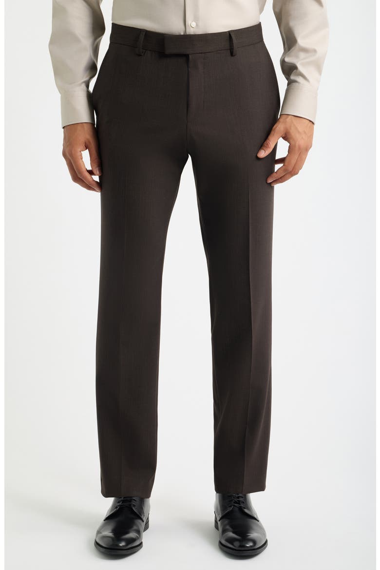Huge Trim Fit Suit, Alternate, color, DARK BROWN