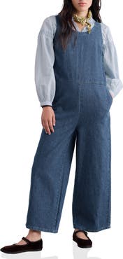 Seasalt Cornwall Salt Air Wide Leg Denim Jumpsuit