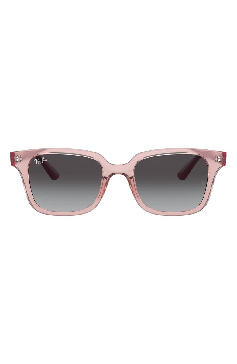 Ray-Ban Junior Wayfarer 48mm Sunglasses, Main, color, Transparent Pink Grey Gradient