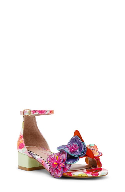 Betsey Johnson Kids' Camil Ankle Strap Sandal In Multi