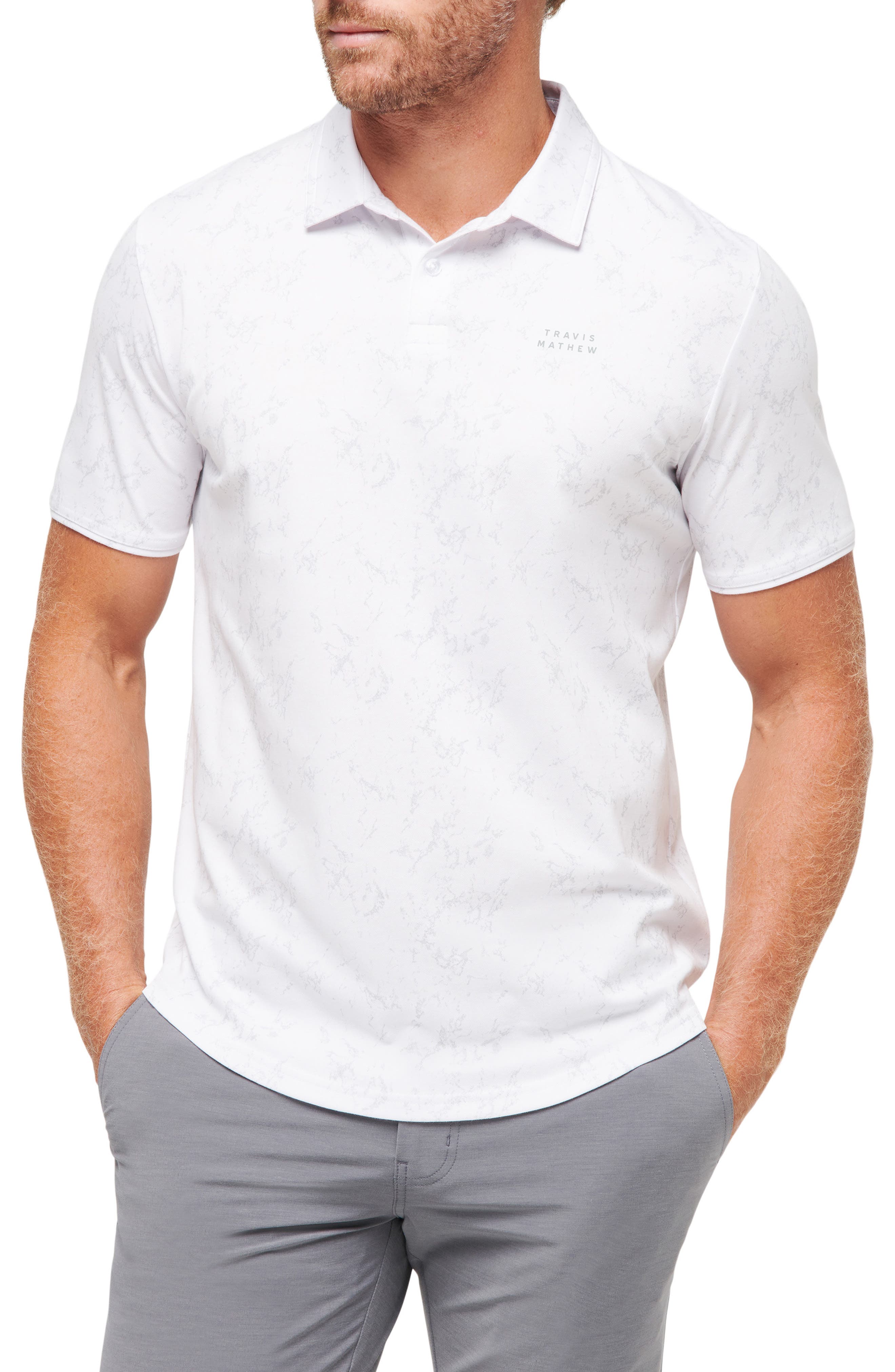 TravisMathew Warmer Tides Scoop Polo