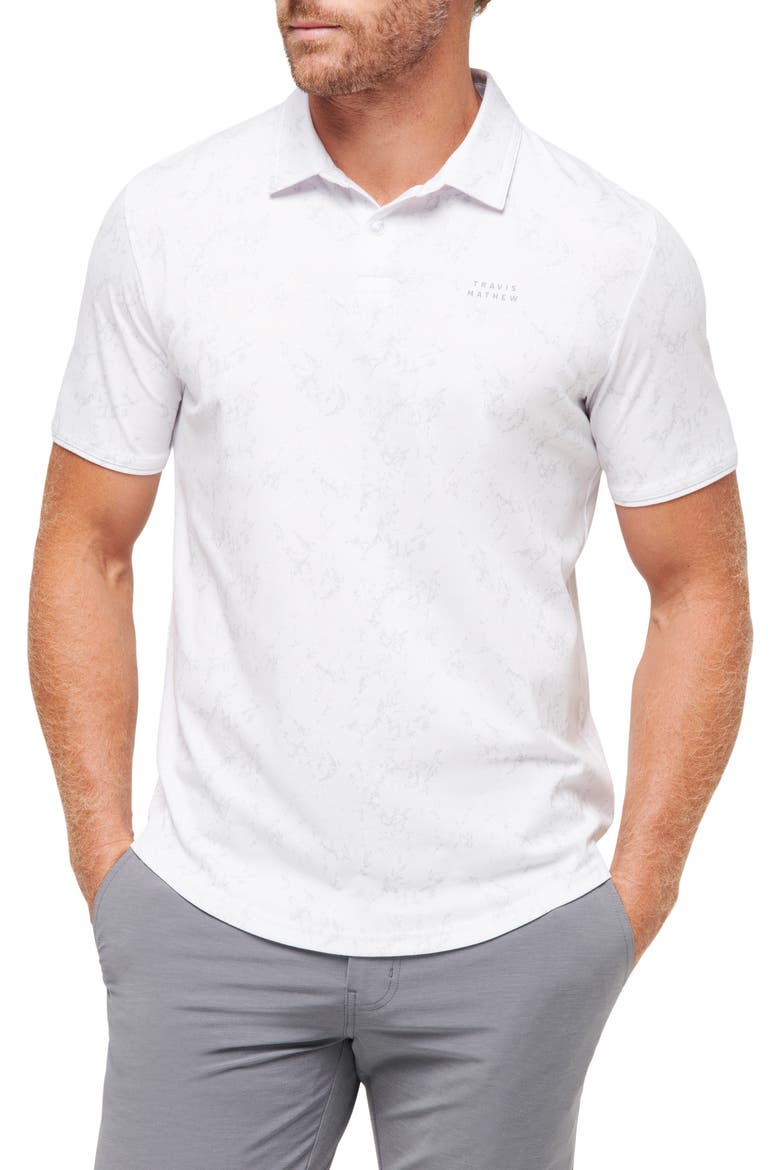 Warmer Tides Scoop Polo, Main, color, WHITE