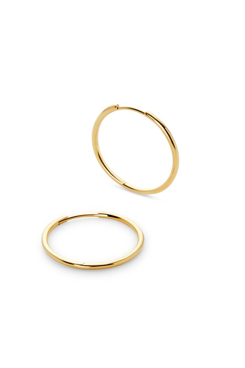 Large Gold Hoop Earrings - Gold Hoops Medium, Main, color, Gold