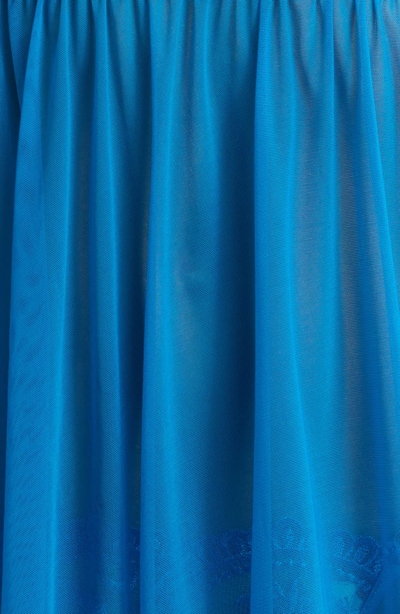 KILO BRAVA Embroidered Underwire Babydoll Chemise, Alternate, color, Blue