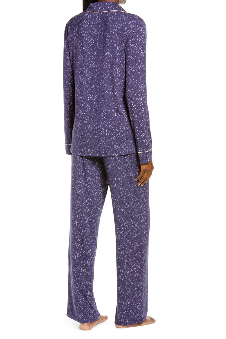 Moonlight Pajamas, Alternate, color, NAVY PEACOAT STARRY NIGHT DOT