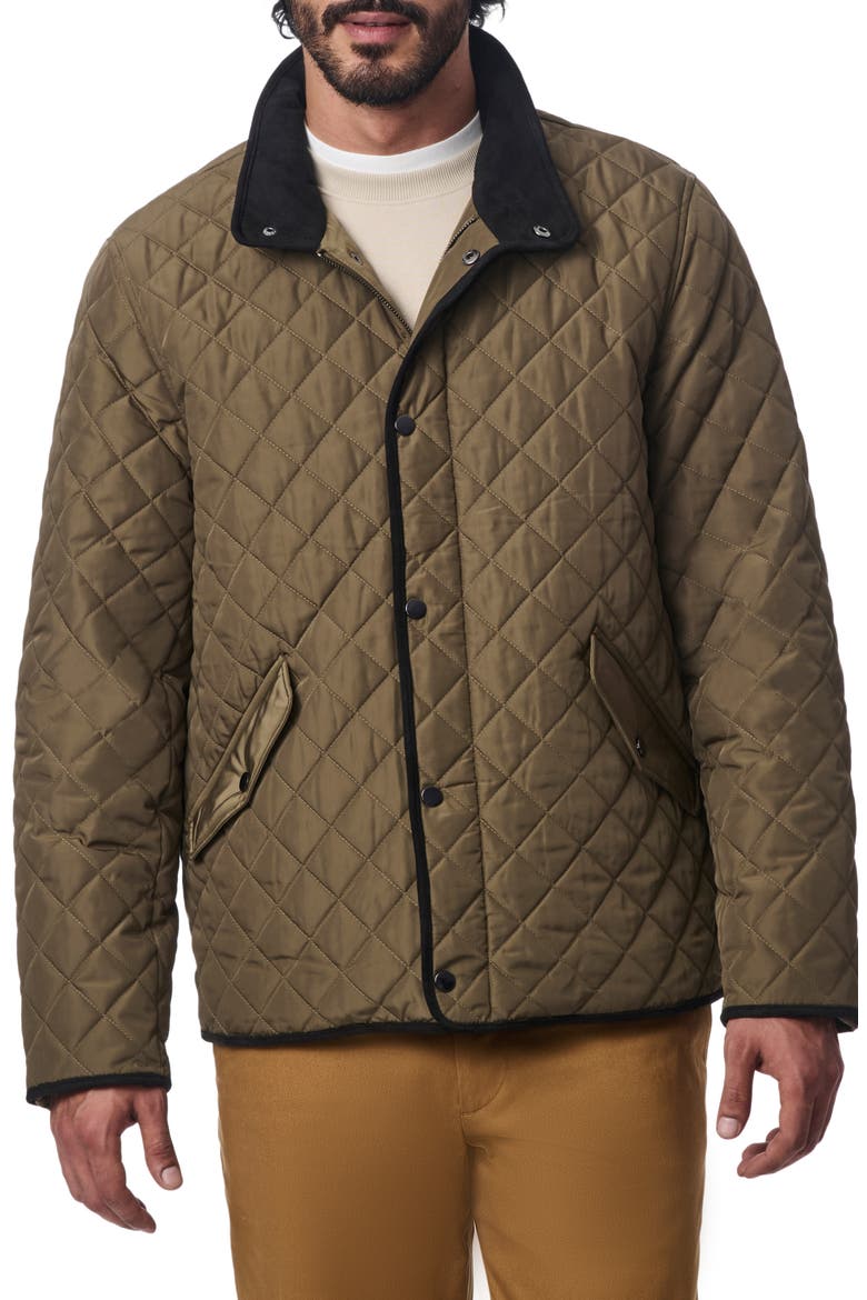 Smart Leisure Quilted Barn Jacket, Main, color, OLIVE
