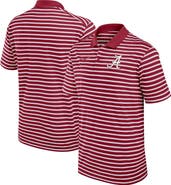 Nike Men's Nike Crimson/White Alabama Crimson Tide Primetime Victory Striped Performance Polo