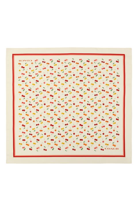 Cheery Mix Printed Silk Scarf