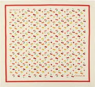 COACH Cheery Mix Printed Silk Scarf