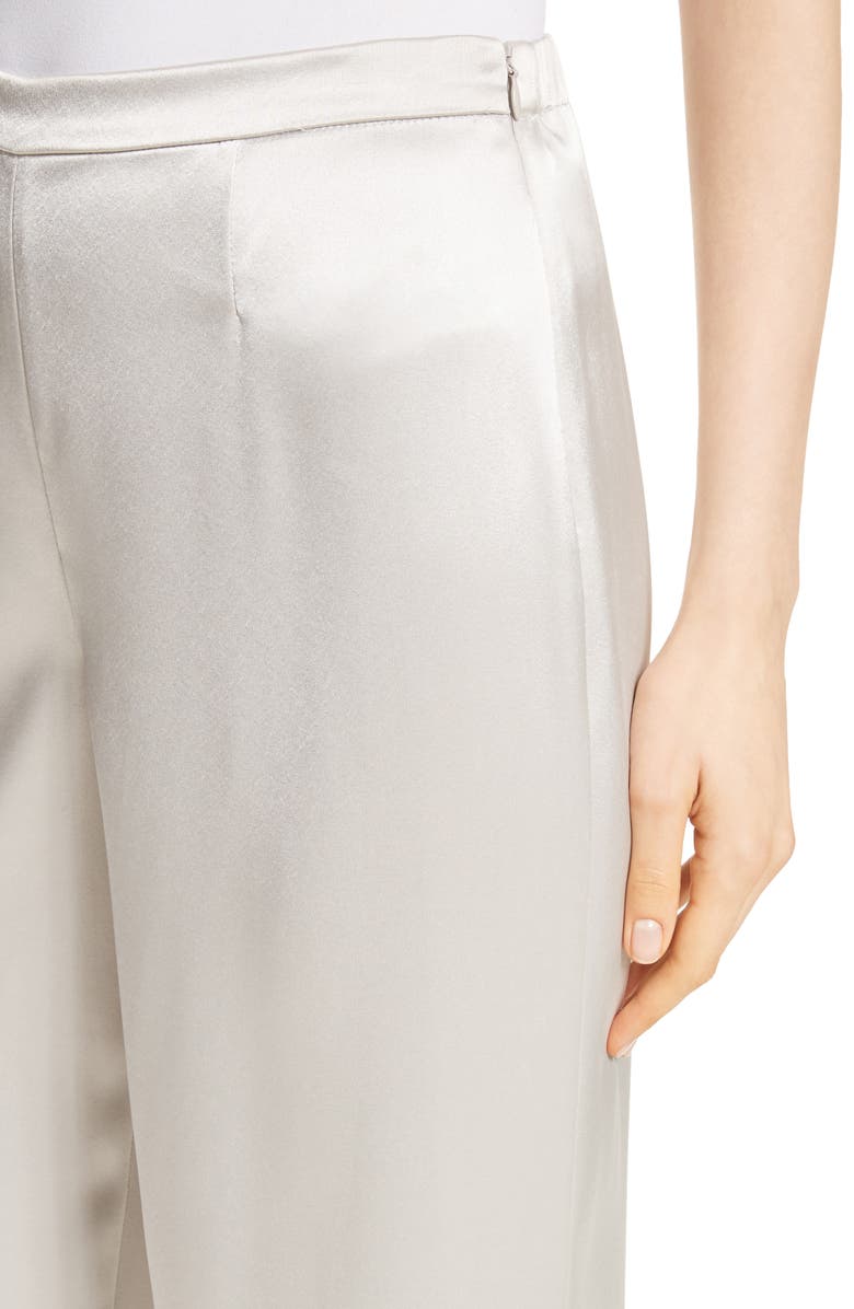 St. John Collection Liquid Satin Pants, Alternate, color, 