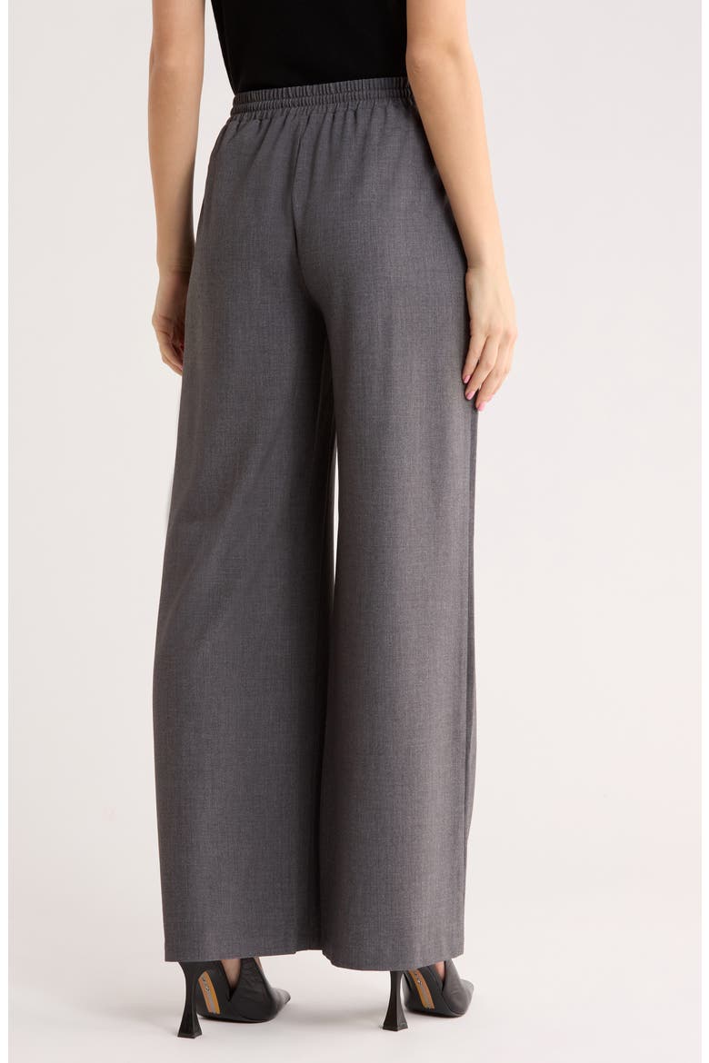 Brooklyn Pull-On Straight Leg Pants, Alternate, color, GREY CHARCOAL HEATHER