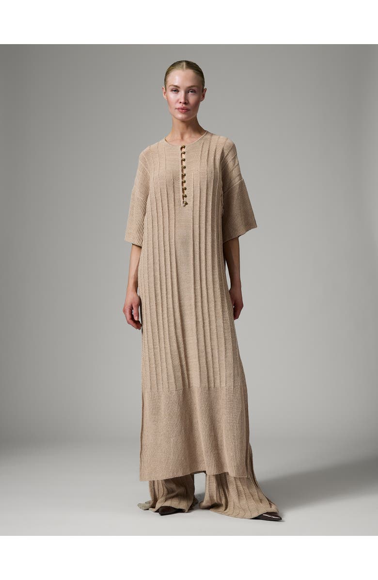 Day Stellan Loose Ribbed Knit Dress, Main, color, Cobblestone