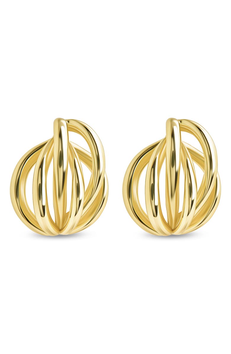 Sterling Forever Marina Layered Huggie Hoop Earrings, Alternate, color, 