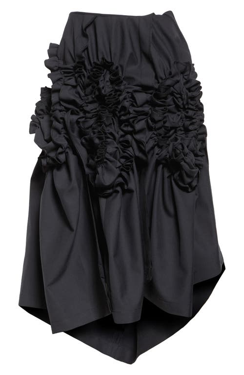 TAO COMME DES GARÇONS TAO COMME DES GARÇONS ASYMMETRIC RUFFLE WRAP SKIRT 