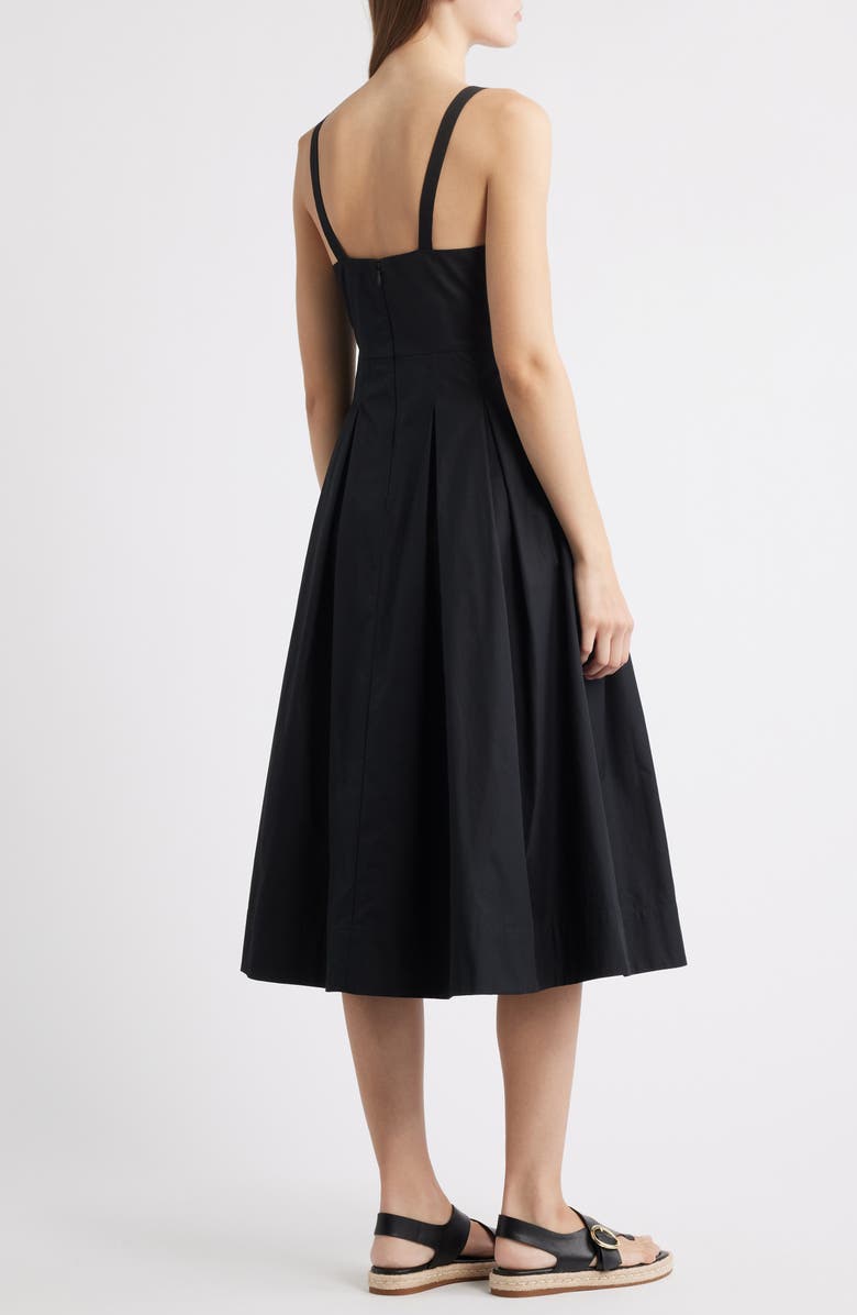 Alex Mill Abby Cotton Poplin Dress, Alternate, color, Rich Black