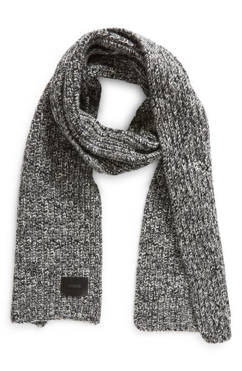 Marl Shaker Stitch Wool & Cashmere Scarf