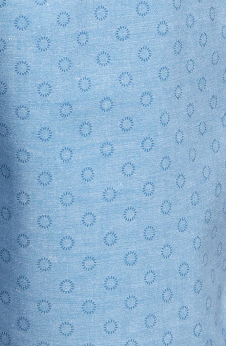 TravisMathew Men's Helicopter Tour Swim Trunks, Alternate, color, Heather Aegean Blue