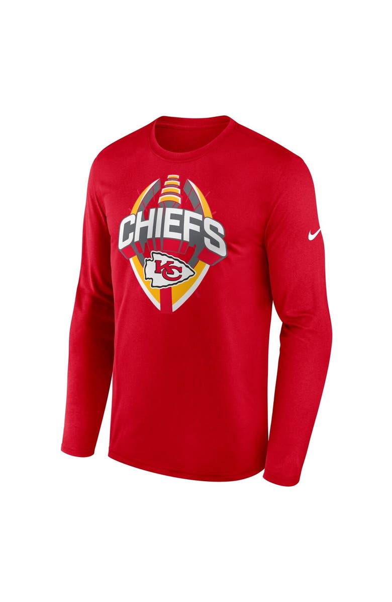Nike Men's Nike Red Kansas City Chiefs Primetime Legend Icon Performance Long Sleeve T-Shirt, Alternate, color, Red