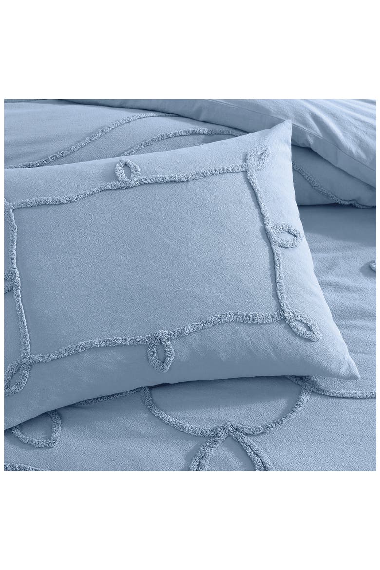 Retro Scroll Comforter & Shams Set, Alternate, color, BLUE