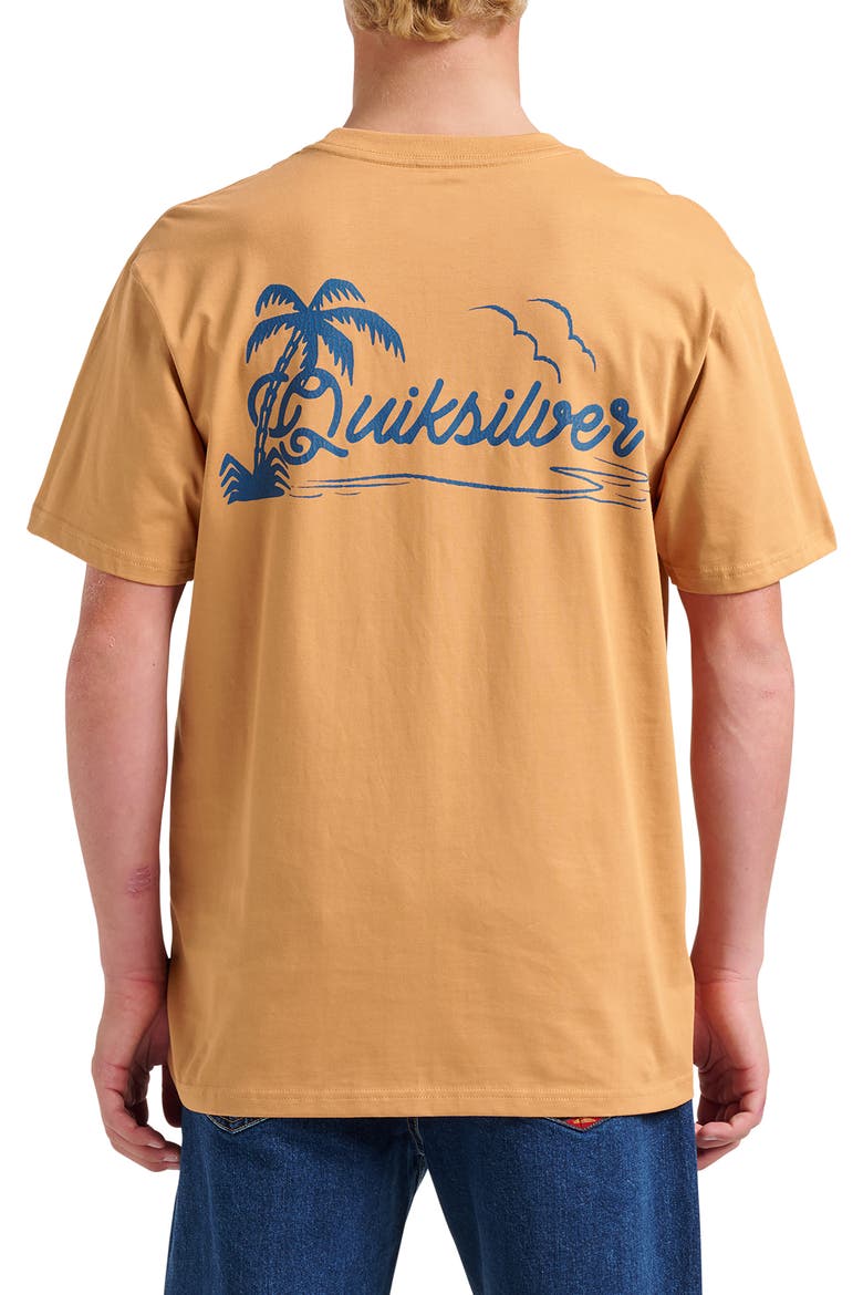 Island Vibin' Graphic T-Shirt, Alternate, color, ALMOND