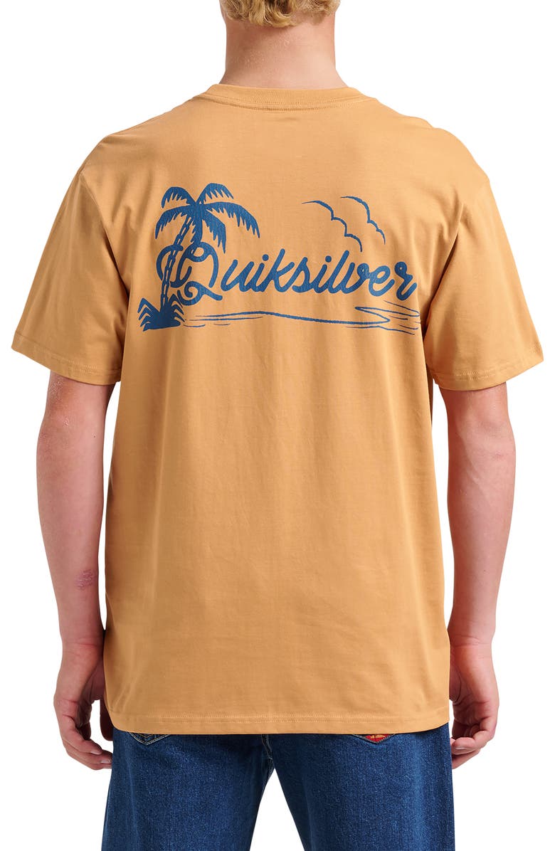 Quiksilver Island Vibin' Graphic T-Shirt, Alternate, color, Almond