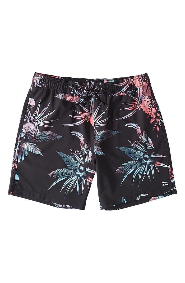 Billabong Kids' Sundays Layback Swim Trunks, Main, color, 