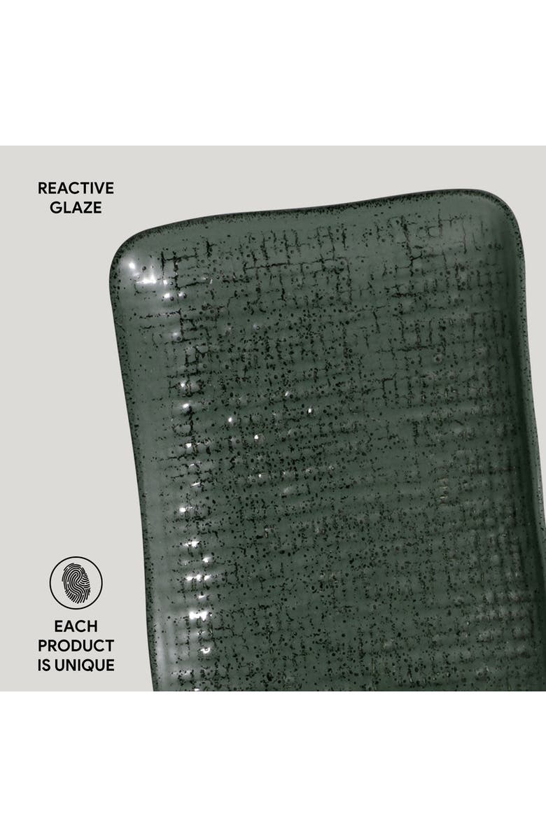 Porto Brasil Rectangular Platter Juta Set of 4, Alternate, color, Greenery