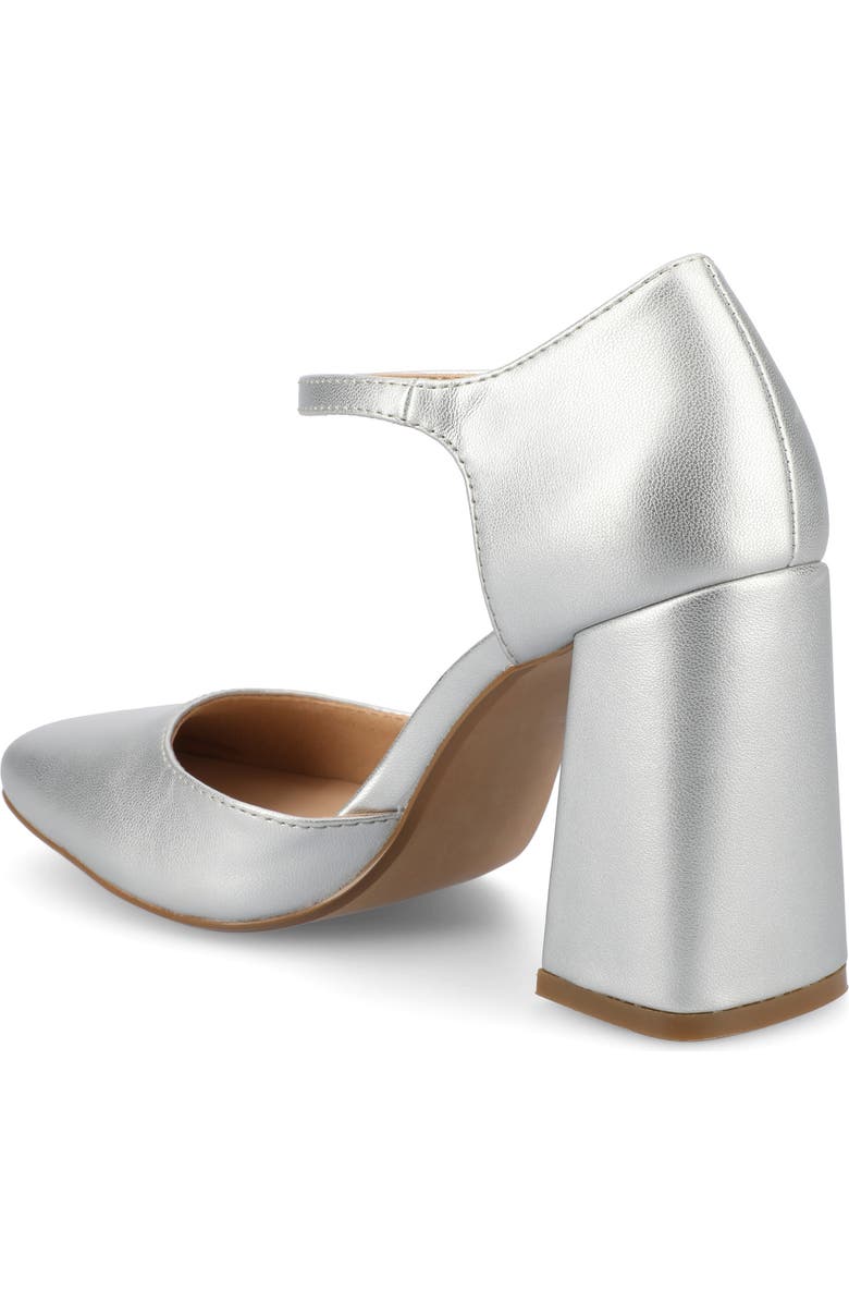 Journee Collection Hesster Mary Jane Pump, Alternate, color, Silver