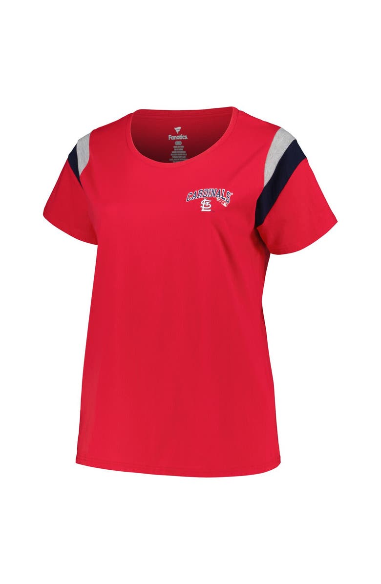 PROFILE Women's Profile Red St. Louis Cardinals Plus Size Scoop Neck T-Shirt, Alternate, color, Red