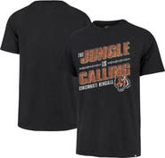 '47 Men's '47 Black Cincinnati Bengals Regional Franklin T-Shirt