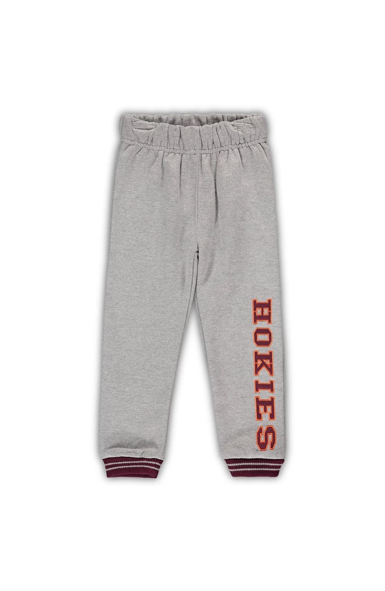 COLOSSEUM Toddler Colosseum Maroon/Heathered Gray Virginia Tech Hokies Poppies Hoodie and Sweatpants Set, Alternate, color, Maroon