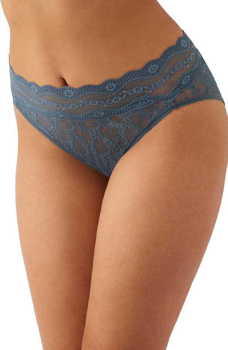 b.tempt'd by Wacoal Lace Kiss High Cut Panties, Alternate, color, 