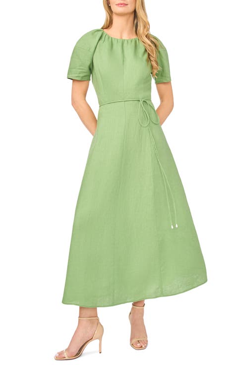 Allison Raglan Sleeve Linen Maxi Dress