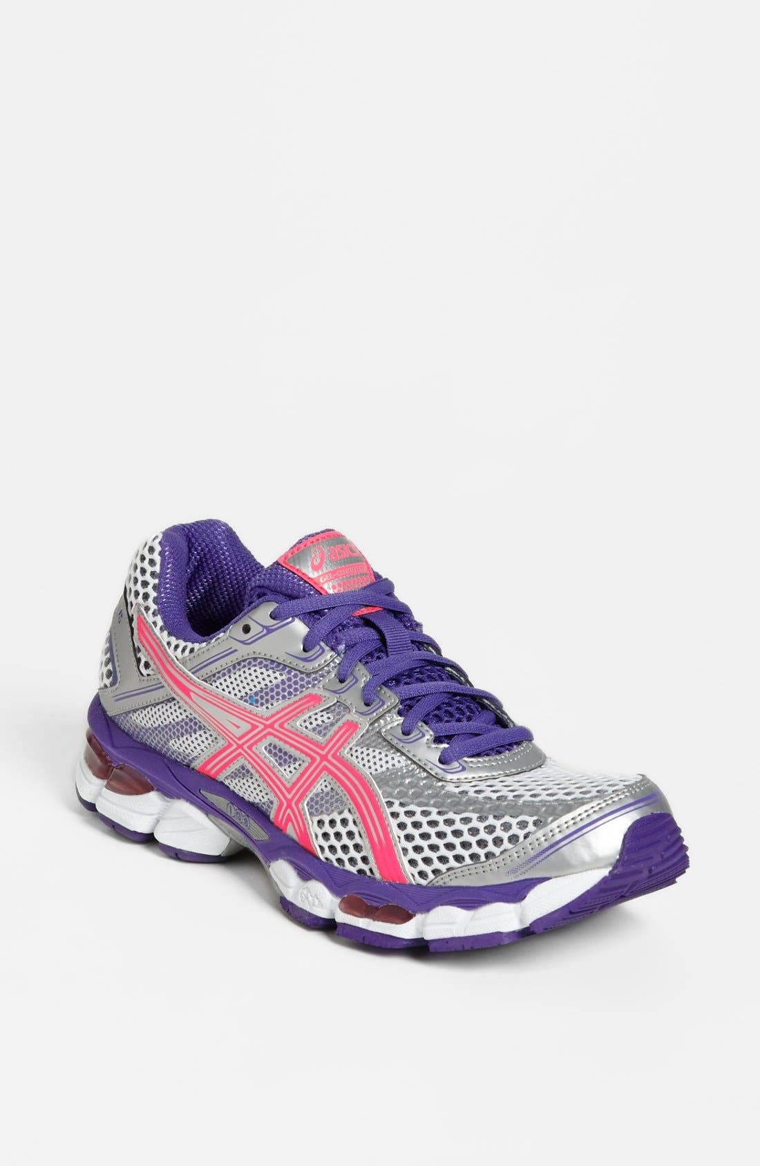 'GEL-Cumulus 15' Running Shoe, Main, color, LIGHTNING/ HOT PUNCH/ PURPLE