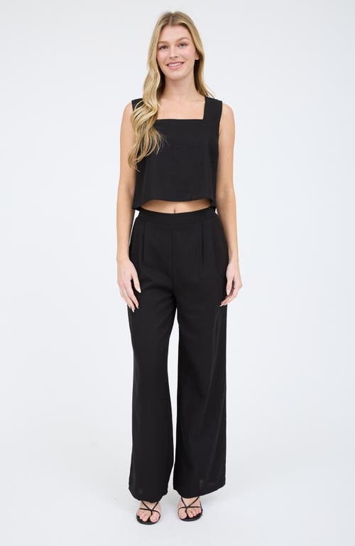 BLU PEPPER BLU PEPPER SOLID WIDE LEG PANTS