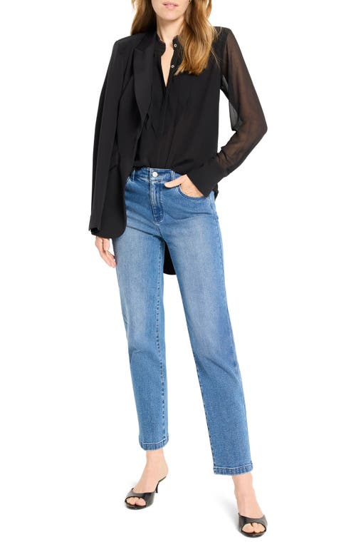 Nic + Zoe Nic+zoe Falling Chiffon Top In Black
