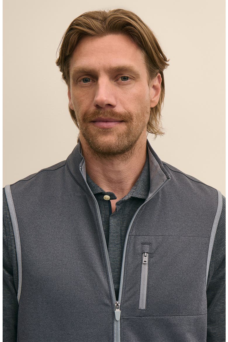 Performance Knit Full Zip Vest, Alternate, color, HEATHER GREY