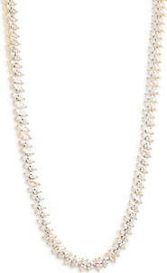 Nordstrom Marquise Cubic Zirconia Eternity Necklace