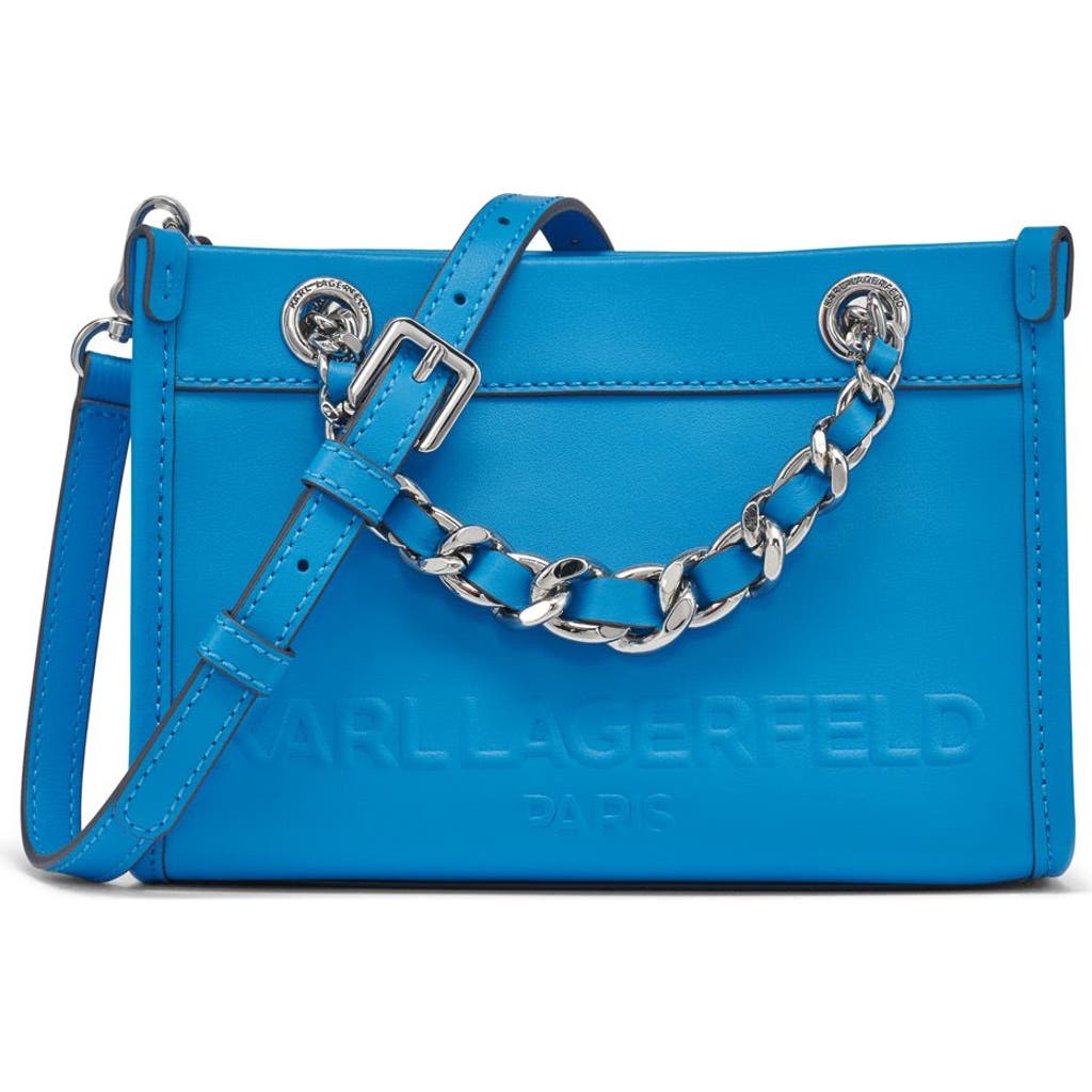 Karl Lagerfeld Paris Savoie Crossbody In Pathalo Blue