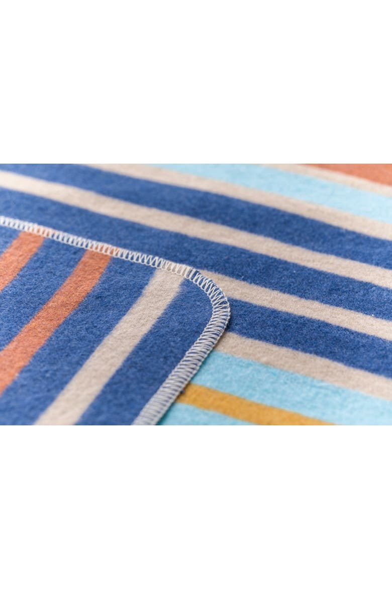 Juwel Fox Stripes Baby Blanket, Alternate, color, Navy