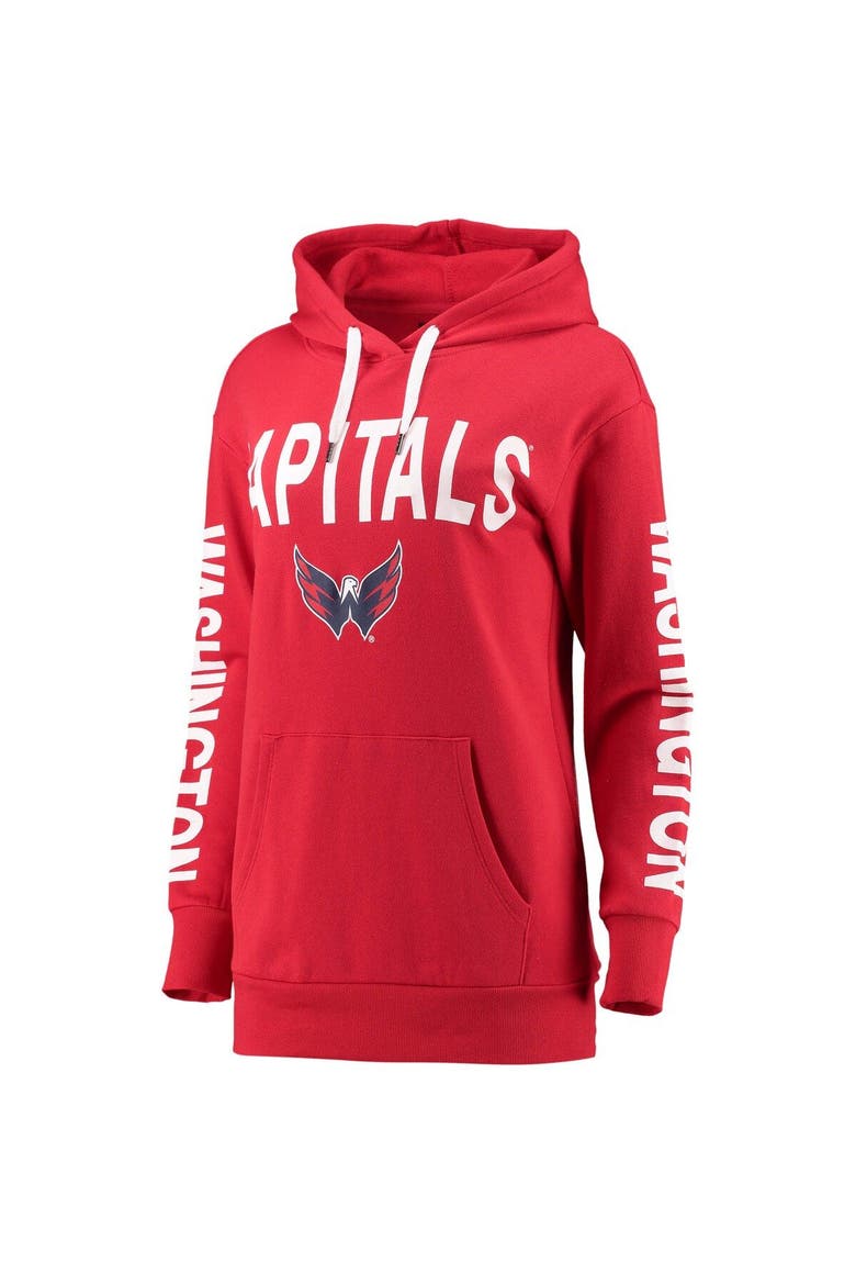 Women's G-III 4Her by Carl Banks Red Washington Capitals Extra Inning Pullover Hoodie, Alternate, color, RED
