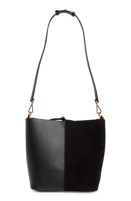 Stuart Weitzman 50/50 Bucket Bag In Black