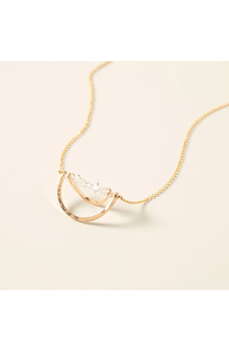 Uncommon Goods Herkimer Diamond Arc Necklace by Britta Ambauen, Alternate, color, 