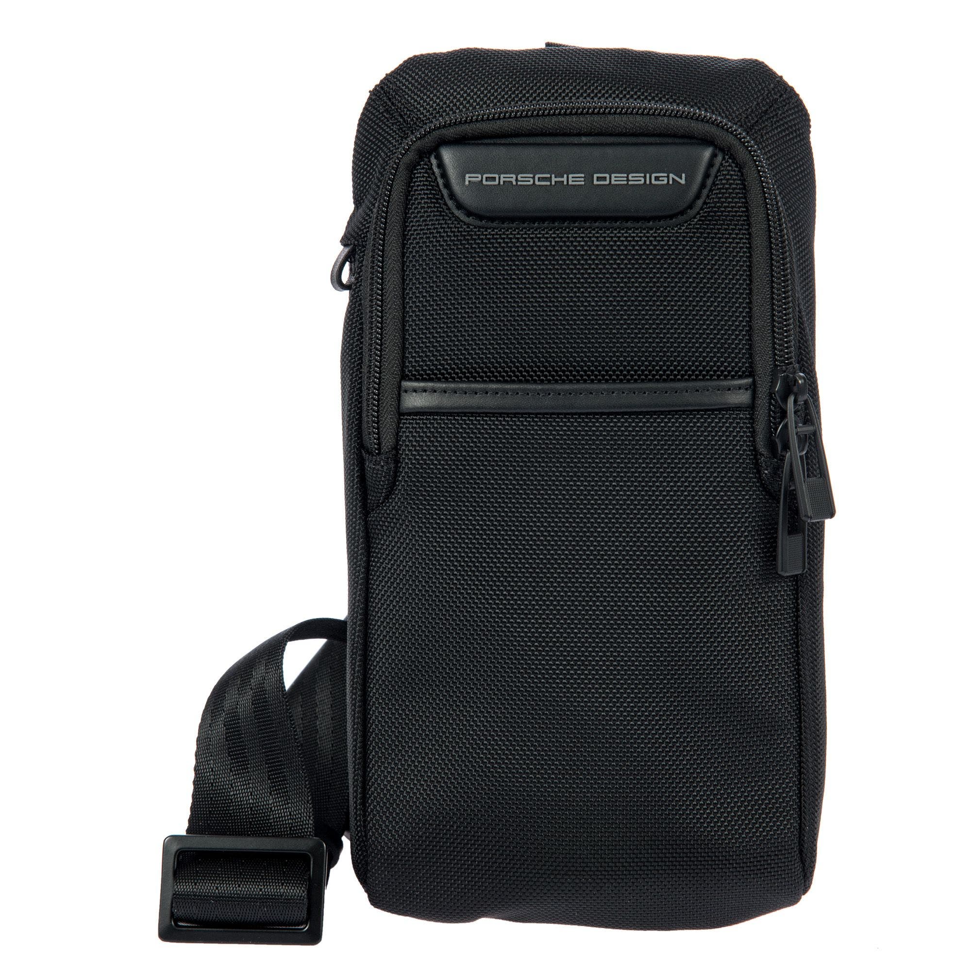 Porsche Design Roadster EVO Nylon Crossbody Bag, Main, color, Black