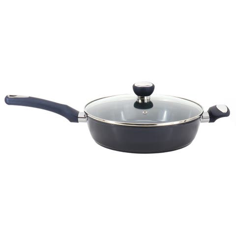 Hawke 3.9 Quart Ceramic Nonstick Aluminum Saute Pan with Lid