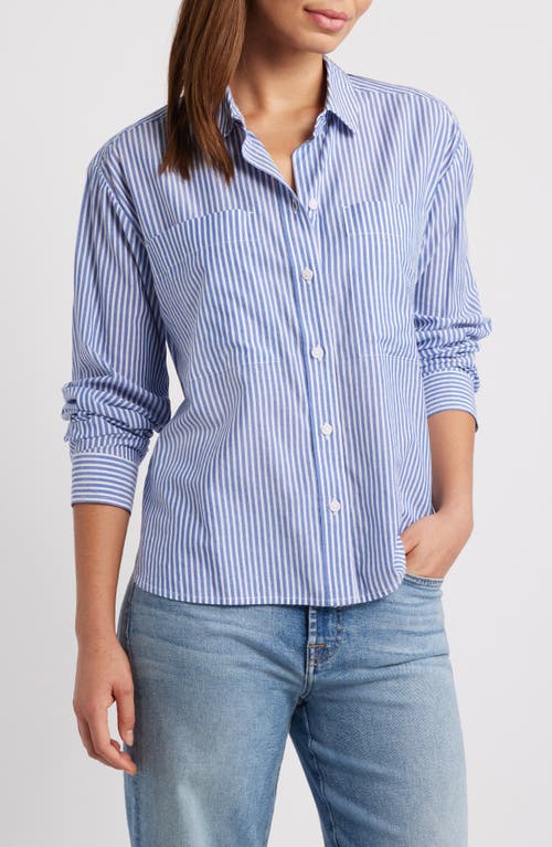 BEACHLUNCHLOUNGE BEACHLUNCHLOUNGE EVERLYNN COTTON BLEND BUTTON-UP SHIRT