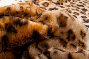 Faux Hide Area Rug/Throw - El Paso Leopard